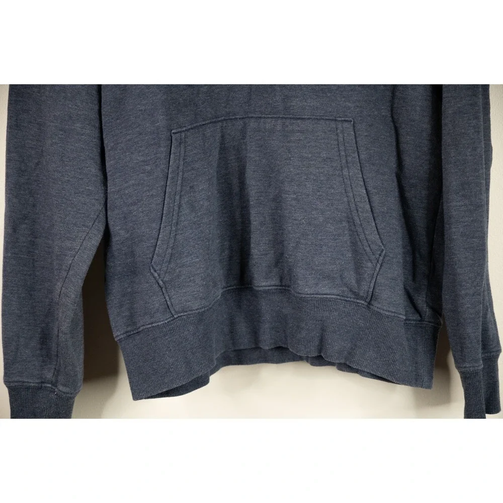The‎ North Face Hoodie Mens Medium Blue White Pullover Graphic Sweatshirt
